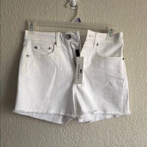 Women's White Denim Shorts